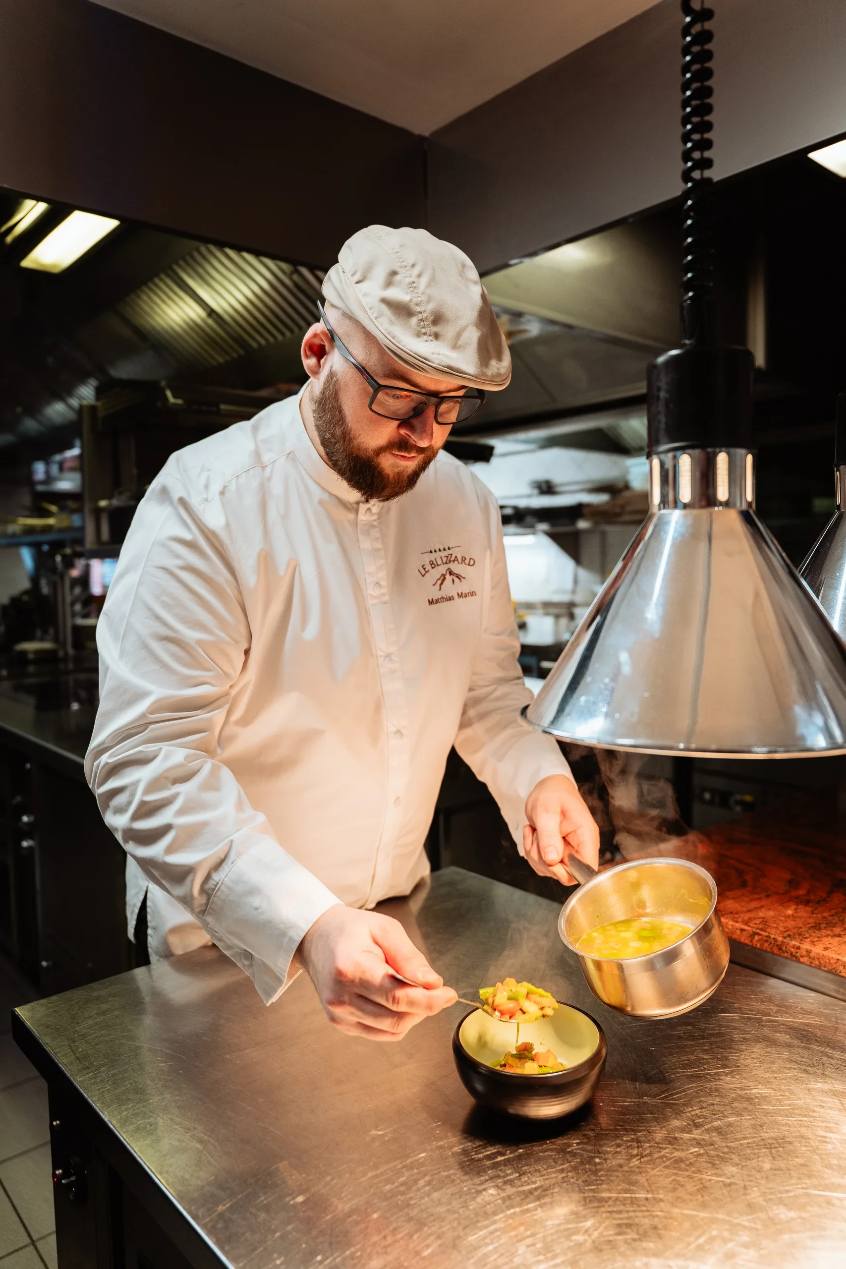 Matthias Marin, Chef du restaurant Le Blizzard